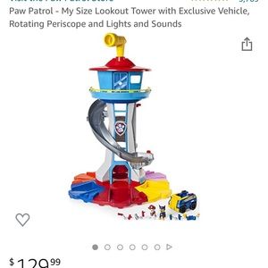 Like new full sized paw patrol tower
